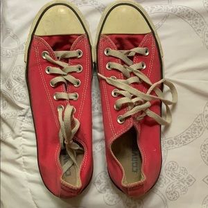 Converse Pink All Stars- Size 8